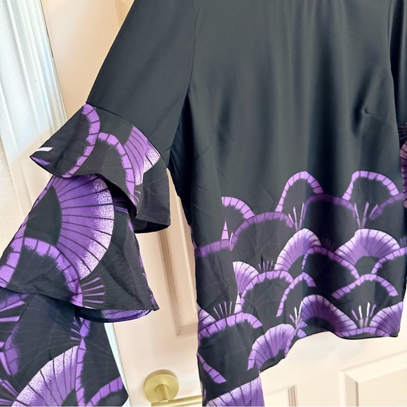 NWT purple and black Alfani top - Picture 2 of 5